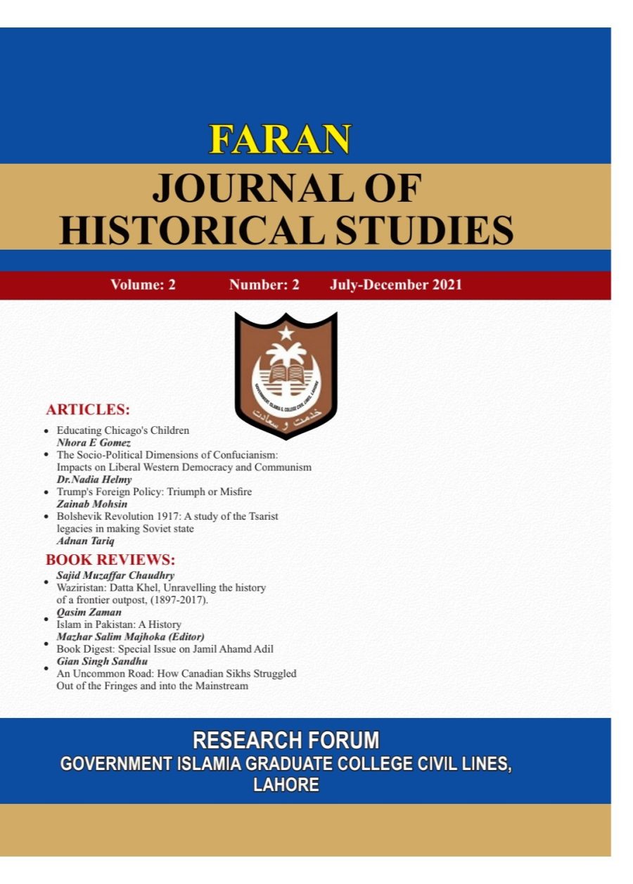 FARAN JOURNAL OF HISTORICAL STUDIES Volume: 2 Number: 2
